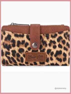 Bifold Wallet with Zipper and ID Window